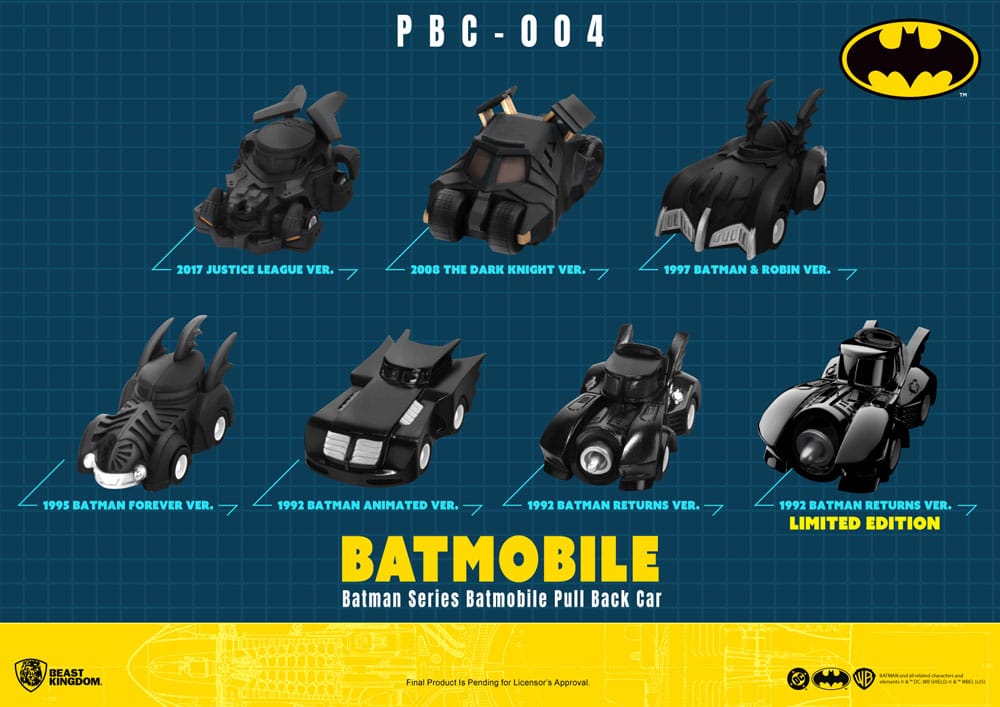 Batman Pull Back Cars Blind Box 6-Pack  4711385263497