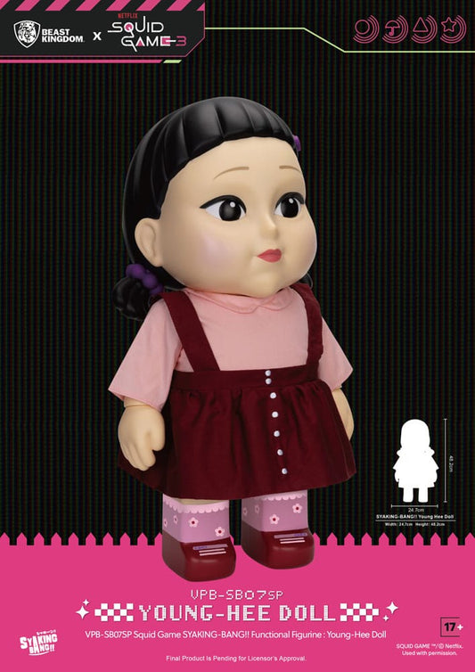 Squid Game Syaking Bang Figure/Coin Bank Young-Hee Doll Season 3 48 cm 4711385261356