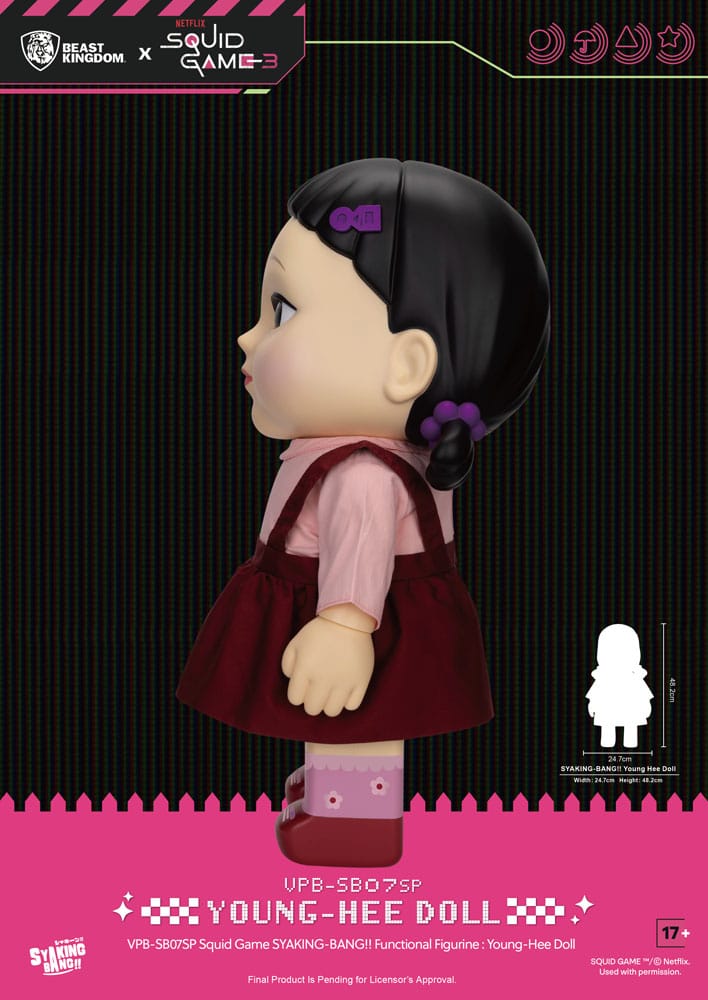 Squid Game Syaking Bang Figure/Coin Bank Young-Hee Doll Season 3 48 cm 4711385261356