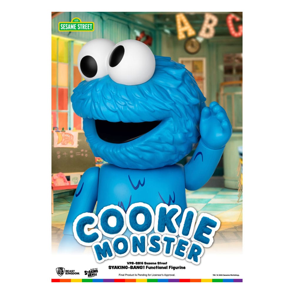 Sesame Street Syaking Bang Series PVC coin bank Cookie Monster 47 cm 4711385262827