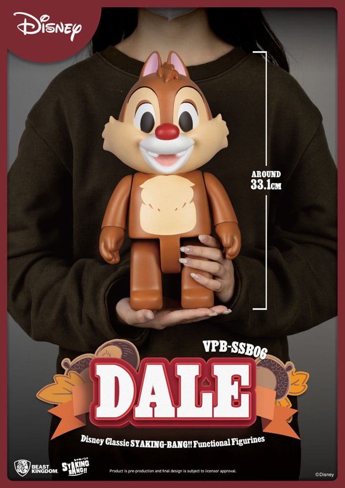 Disney: Classic Chip 'n' Dale Syaking Bang PVC Figur Dale 33 cm 4711385256123