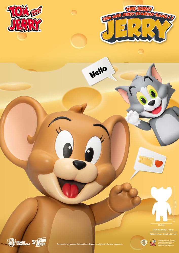 Tom & Jerry Syaking Bang PVC figure Jerry 30 cm 4711385253610