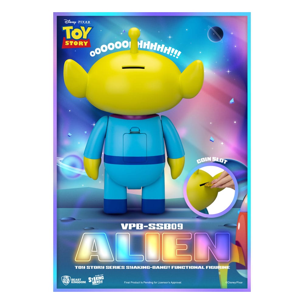 Toy Story Syaking Bang Series PVC coin bank Alien 33 cm 4711385250107
