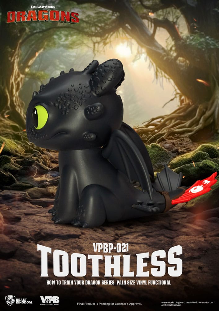 How to Train Your Dragon Piggy Vinyl Bank Toothless 12 cm  4711385259711