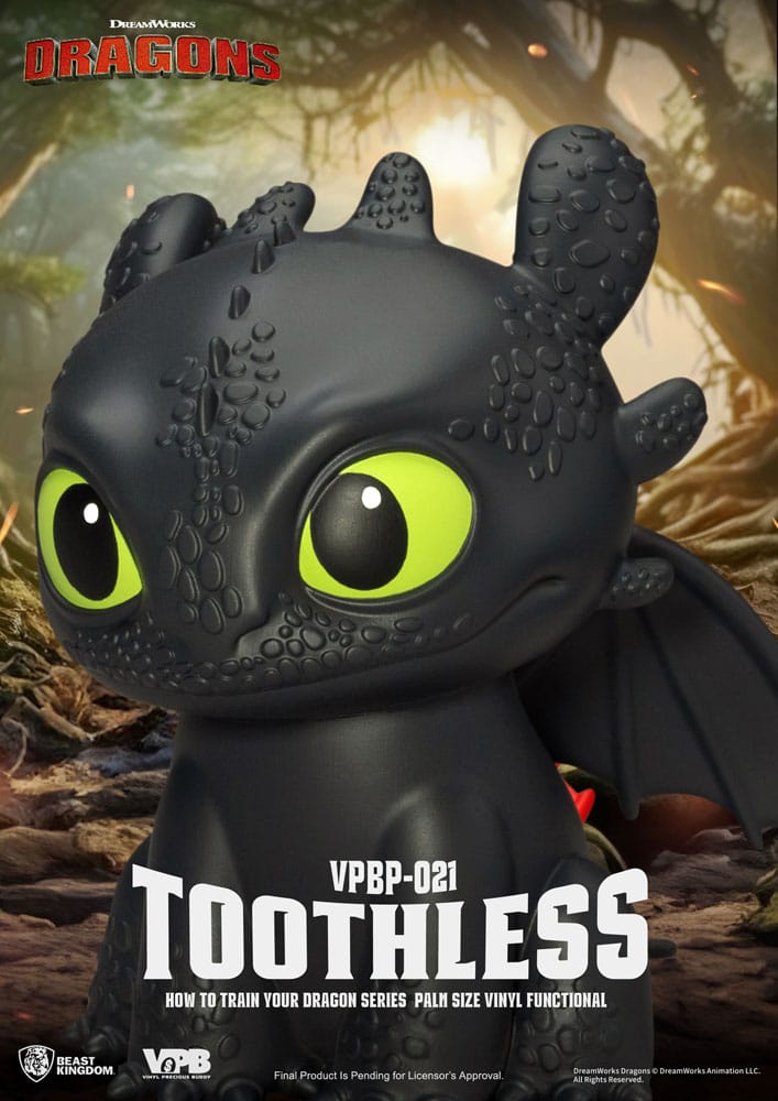 How to Train Your Dragon Piggy Vinyl Bank Toothless 12 cm  4711385259711
