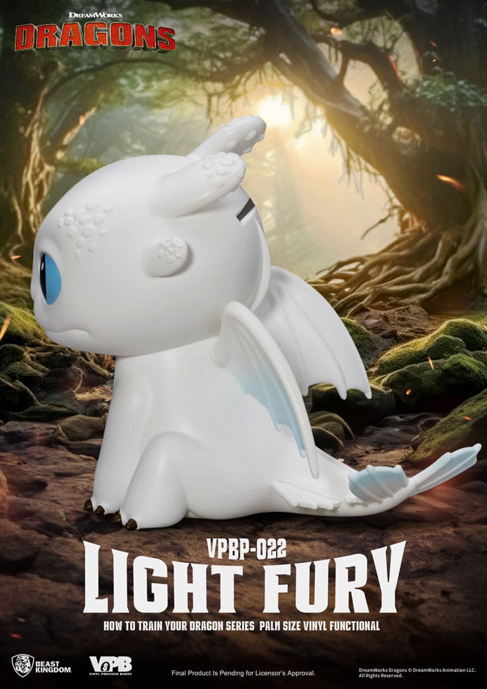 How To Train Your Dragon Piggy Vinyl Bank Light Fury 12 cm 4711385259728