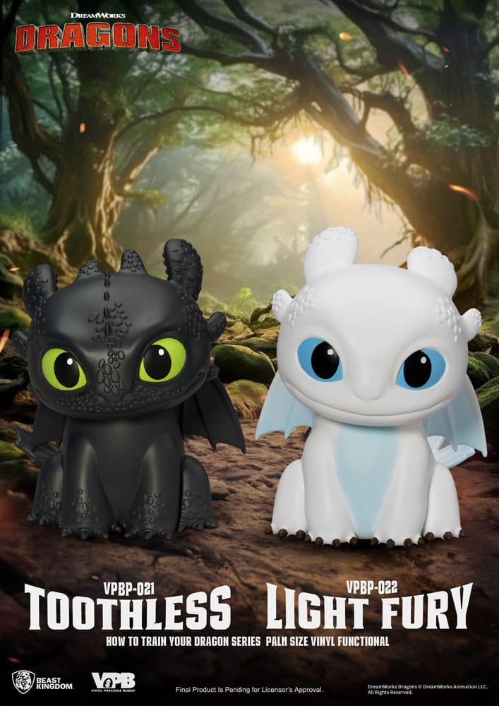 How To Train Your Dragon Piggy Vinyl Bank Light Fury 12 cm 4711385259728
