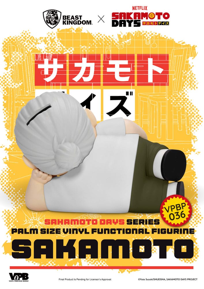 Sakamoto Days Piggy Vinyl Bank Taro Sakamoto 14 cm 4711385261332