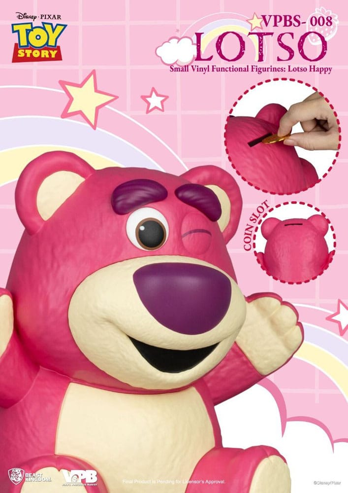 Toy Story Piggy Vinyl Bank Lotso Happy Vers. 25 cm 4711385252026