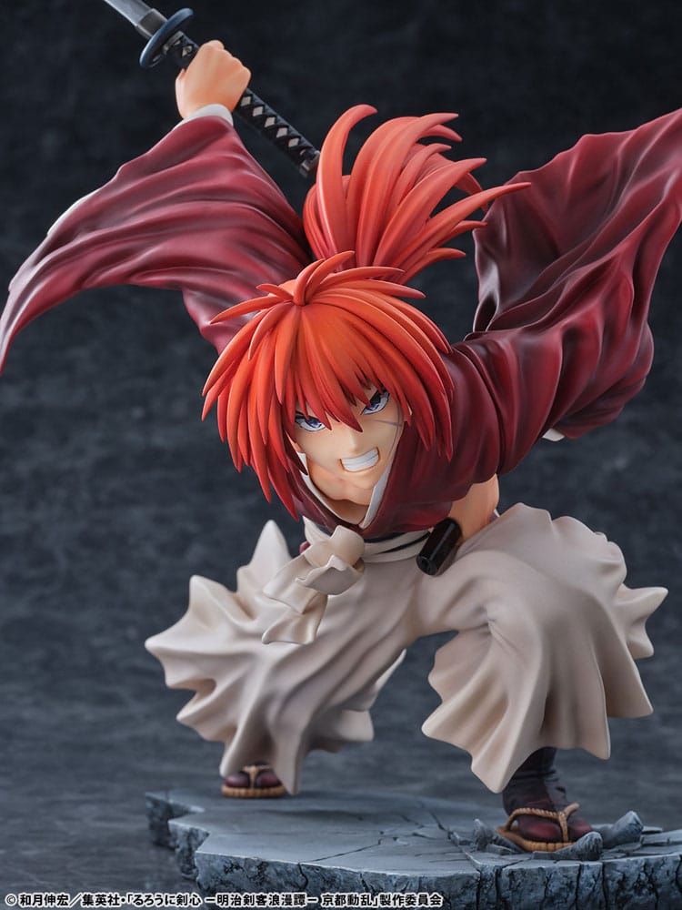 Rurouni Kenshin: Meiji Kenkaku Romantan Kyoto Douran PVC Statue 1/6 Kenshin Himura Amakakeruryuunohirameki Ver. 26 cm 4573629960056