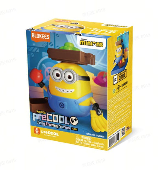 Minions Blokees PreCool Jelly Factory Series 1 Plastic Model Kit 02 Otto the Fruit handler 0810181530742