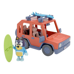 Bluey Action Figure with Vehicle Bluey Family Cruiser  0630996130186