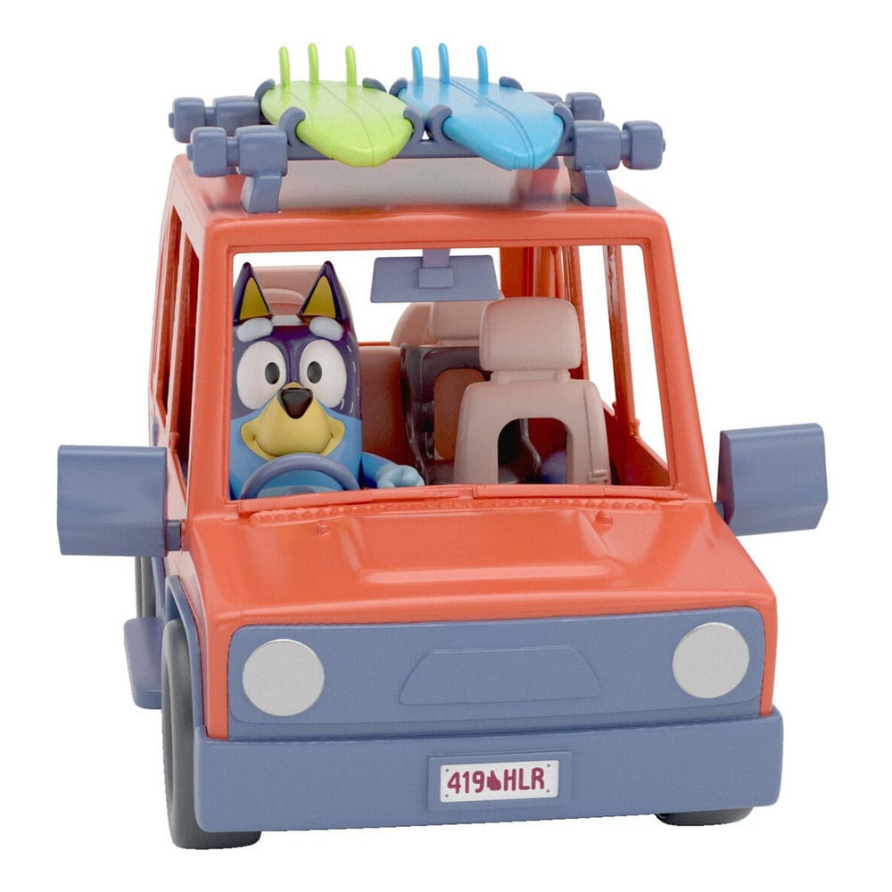 Bluey Action Figure with Vehicle Bluey Family Cruiser  0630996130186