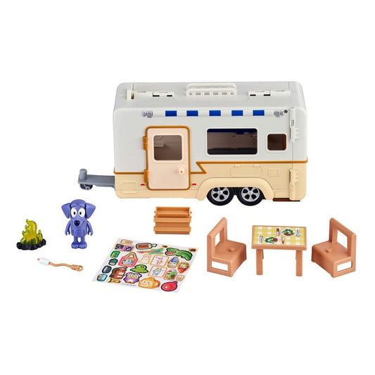 Bluey Action Figure with Vehicle Bluey Caravan 0630996130865
