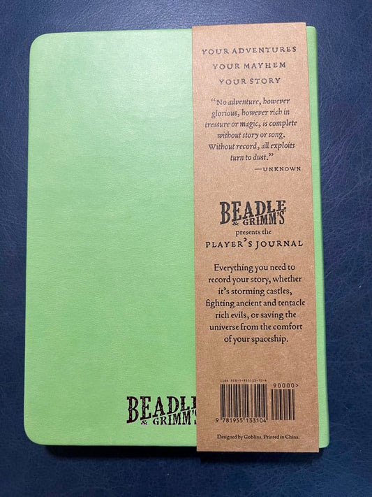 Notebook A5 Player's Journal Sage Green Shield 9781955133104