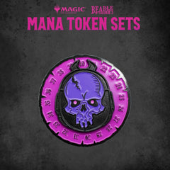 Magic the Gathering Dice and Token Pack Black Mana 0850060996009