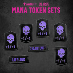 Magic the Gathering Dice and Token Pack Black Mana 0850060996009