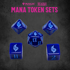 Magic the Gathering Dice and Token Pack Blue Mana 0850060996016