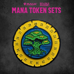 Magic the Gathering Dice and Token Pack Green Mana 0850060996023
