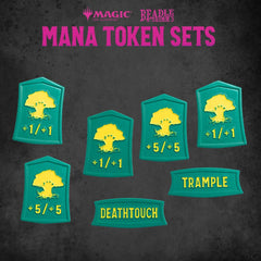 Magic the Gathering Dice and Token Pack Green Mana 0850060996023