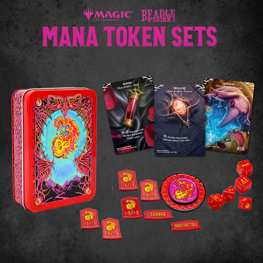 Magic the Gathering Dice and Token Pack Red Mana 0850060996047