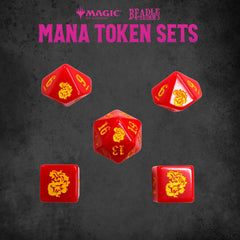 Magic the Gathering Dice and Token Pack Red Mana 0850060996047
