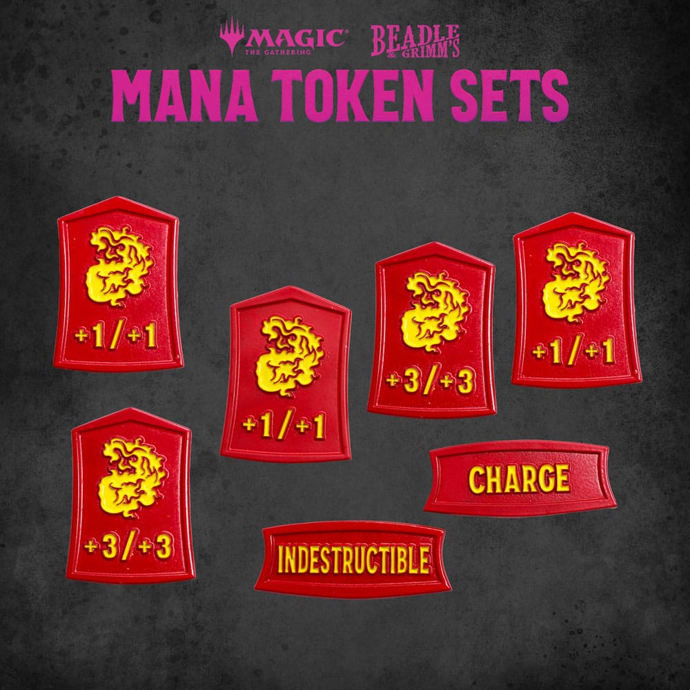 Magic the Gathering Dice and Token Pack Red Mana 0850060996047