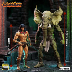 Conan the Barbarian Epic H.A.C.K.S. Action Figures The Tower of the Elephant Set: Young Conan and Yag Kosha 0814800025794