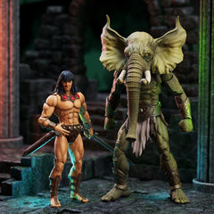 Conan the Barbarian Epic H.A.C.K.S. Action Figures The Tower of the Elephant Set: Young Conan and Yag Kosha 0814800025794