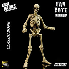 Epic &nbspH.A.C.K.S. Action Figure 1/12 Skeleton Blank Classic Bone 0814800025831