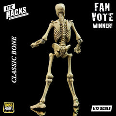 Epic &nbspH.A.C.K.S. Action Figure 1/12 Skeleton Blank Classic Bone 0814800025831
