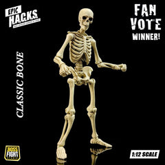 Epic &nbspH.A.C.K.S. Action Figure 1/12 Skeleton Blank Classic Bone 0814800025831