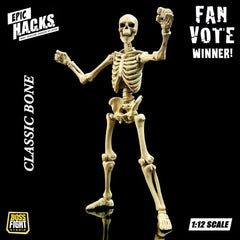 Epic &nbspH.A.C.K.S. Action Figure 1/12 Skeleton Blank Classic Bone 0814800025831
