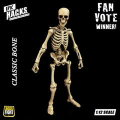 Epic &nbspH.A.C.K.S. Action Figure 1/12 Skeleton Blank Classic Bone 0814800025831