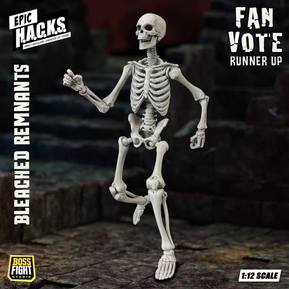 EPIC H.A.C.K.S. Action Figure 1/12 Skeleton Blank Bleached Remnants 0814800025954