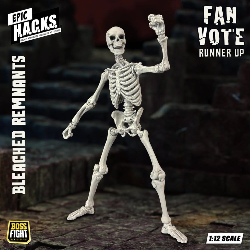 EPIC H.A.C.K.S. Action Figure 1/12 Skeleton Blank Bleached Remnants 0814800025954