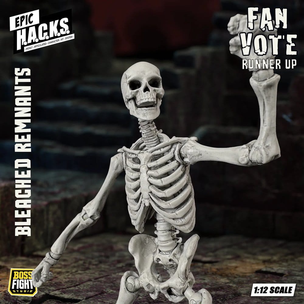 EPIC H.A.C.K.S. Action Figure 1/12 Skeleton Blank Bleached Remnants 0814800025954