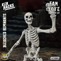 EPIC H.A.C.K.S. Action Figure 1/12 Skeleton Blank Bleached Remnants 0814800025954