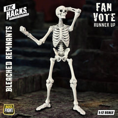 EPIC H.A.C.K.S. Action Figure 1/12 Skeleton Blank Bleached Remnants 0814800025954
