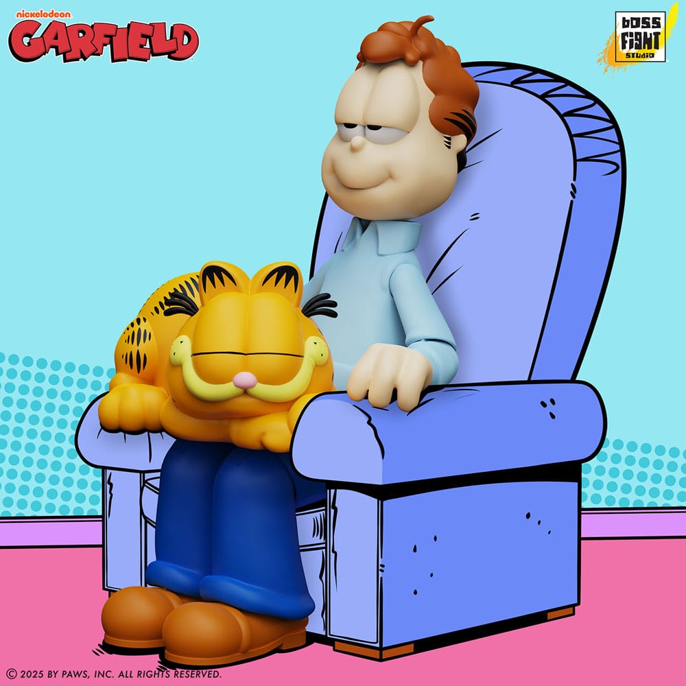 Garfield Action Figure Jon Arbuckle Deluxe Edition 19 cm     0814800024902