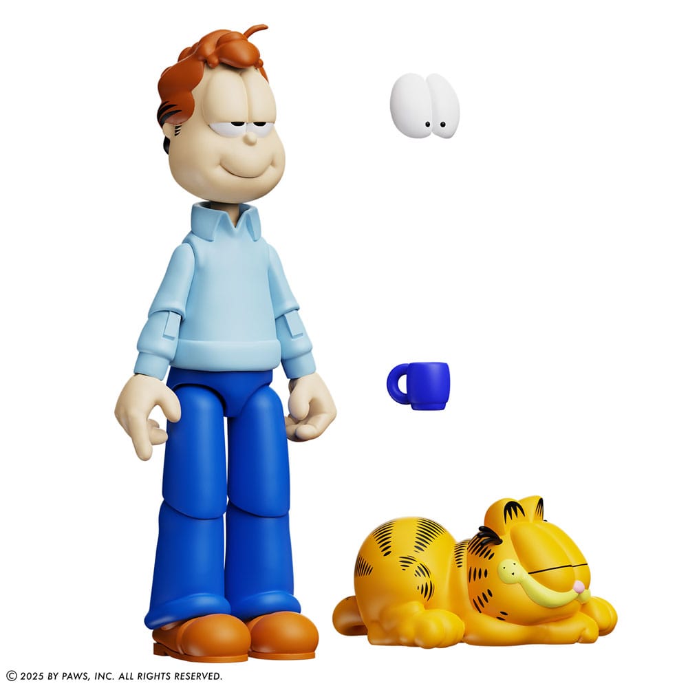 Garfield Action Figure Jon Arbuckle Deluxe Edition 19 cm     0814800024902