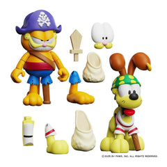 Garfield Action Figures 2 Pack Pirate Garfield and Pirate Odie 0814800024919