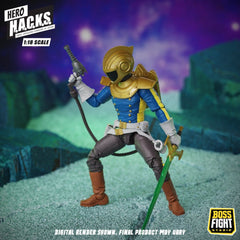 Hero H.A.C.K.S. Core Action Figure 1/18 Heroes and Villains Wave 1 Jett Steelblade: Stellar Knight of Accord 0814800025671