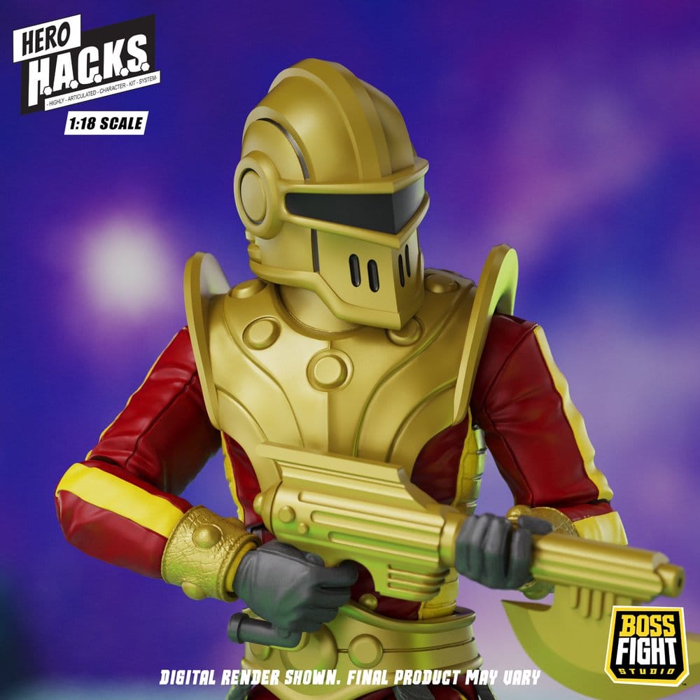 Hero H.A.C.K.S. Core Action Figure 1/18 Heroes and Villains Wave 1 Stellar Guard: Cosmic Defender of Accord 0814800025688