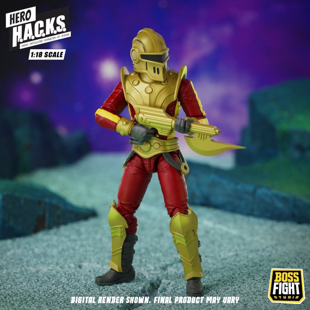 Hero H.A.C.K.S. Core Action Figure 1/18 Heroes and Villains Wave 1 Stellar Guard: Cosmic Defender of Accord 0814800025688