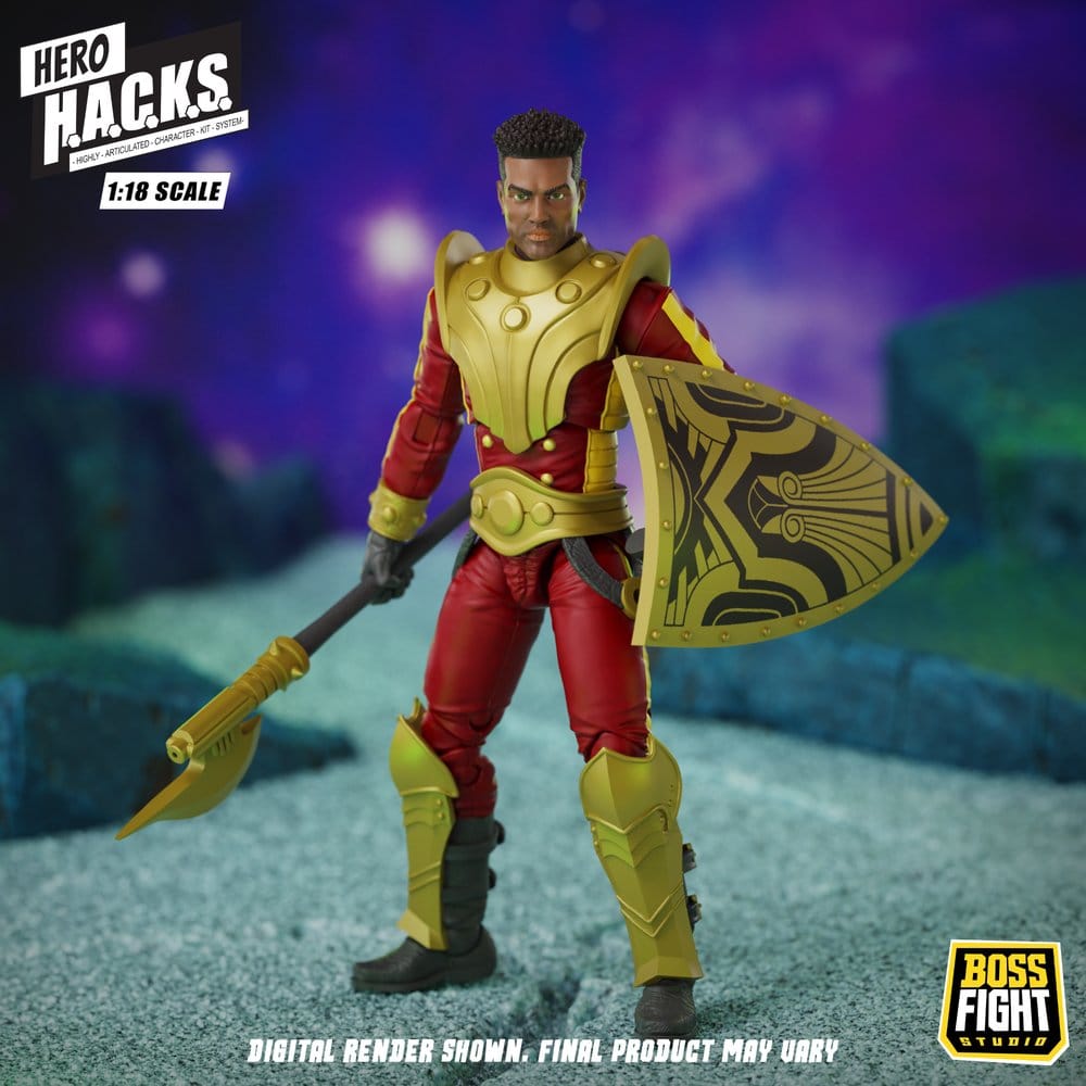 Hero H.A.C.K.S. Core Action Figure 1/18 Heroes and Villains Wave 1 Stellar Guard: Cosmic Defender of Accord 0814800025688
