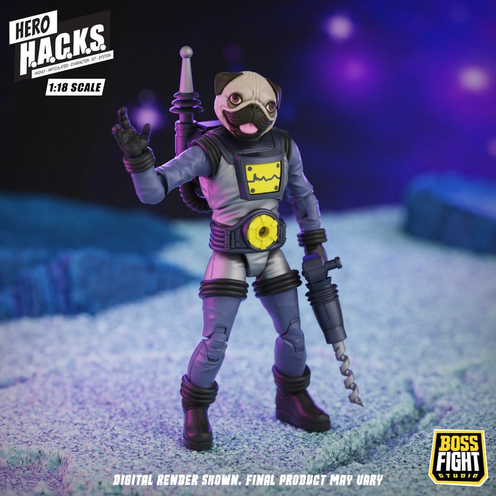Hero H.A.C.K.S. Core Action Figure 1/18 Heroes and Villains Wave 1 Zarko Resources Inc.: Galactic Prospectors 0814800025695