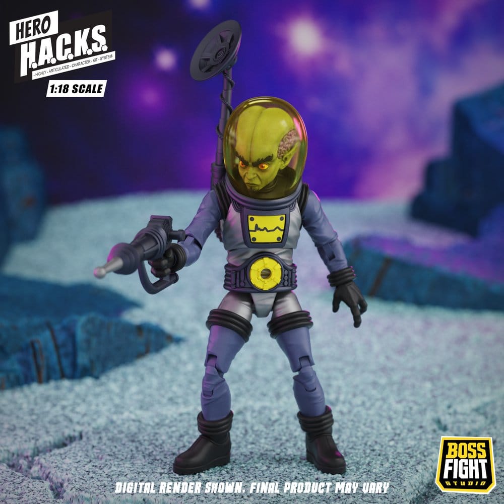 Hero H.A.C.K.S. Core Action Figure 1/18 Heroes and Villains Wave 1 Zarko Resources Inc.: Galactic Prospectors 0814800025695