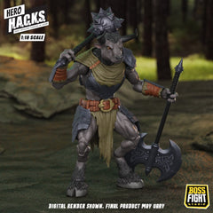 Hero H.A.C.K.S. Core Action Figure 1/18 Heroes and Villains Wave 1 Minos Auroxos: Labyrinthian Warrior 0814800025701