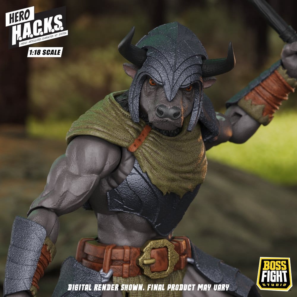 Hero H.A.C.K.S. Core Action Figure 1/18 Heroes and Villains Wave 1 Minos Auroxos: Labyrinthian Warrior 0814800025701